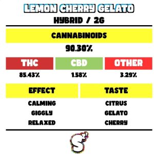 SNOOZE LEMON CHERRY GELATO DISPOSABLE