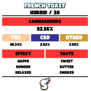 SNOOZE FRENCH TOAST DISPOSABLE