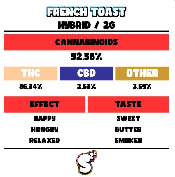 SNOOZE FRENCH TOAST DISPOSABLE