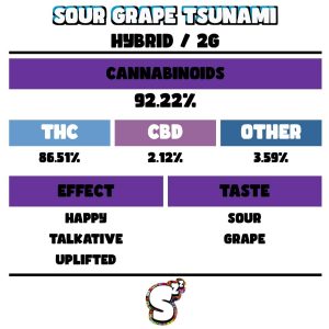 SNOOZE GRAPE TSUNAMI DISPOSABLE 
