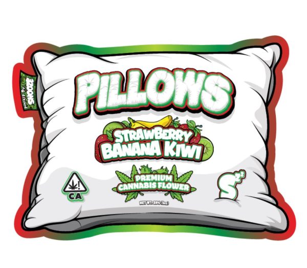 SNOOZE PILLOWS STRAWBERRY BANANA KIWI PREMIUM CANNABIS FLOWER 