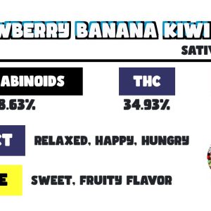 SNOOZE PILLOWS STRAWBERRY BANANA KIWI PREMIUM CANNABIS FLOWER 