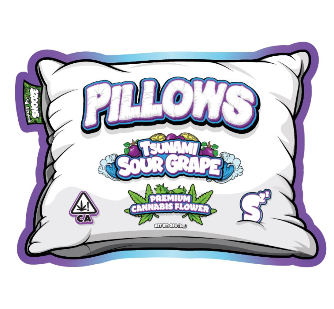 SNOOZE PILLOWS TSUNAMI SOUR GRAPE PREMIUM CANNABIS FLOWER